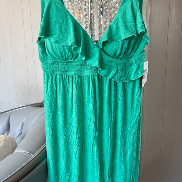 NWT Green Swim CoverUp Dress Sz L from Kenneth Cole - Picture 2 of 8